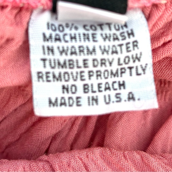 Dress To Kill Pinkish Wide Leg Crinkle Cropped Pants Sz Small - Picture 4 of 5